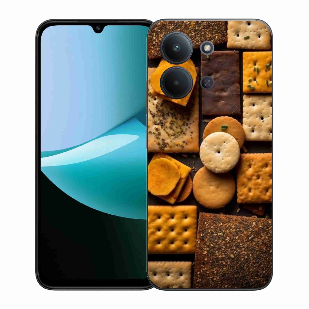 Gelový kryt mmCase na Xiaomi Redmi 15C (171mm) / Poco C85 4G (171mm) - sušenky