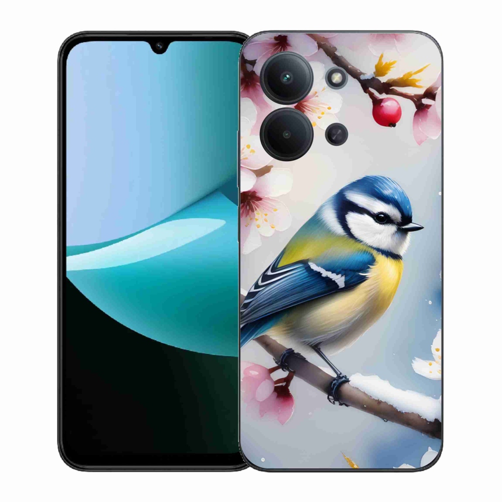 Gelový kryt mmCase na Xiaomi Redmi 15C (171mm) / Poco C85 4G (171mm) - sýkorka