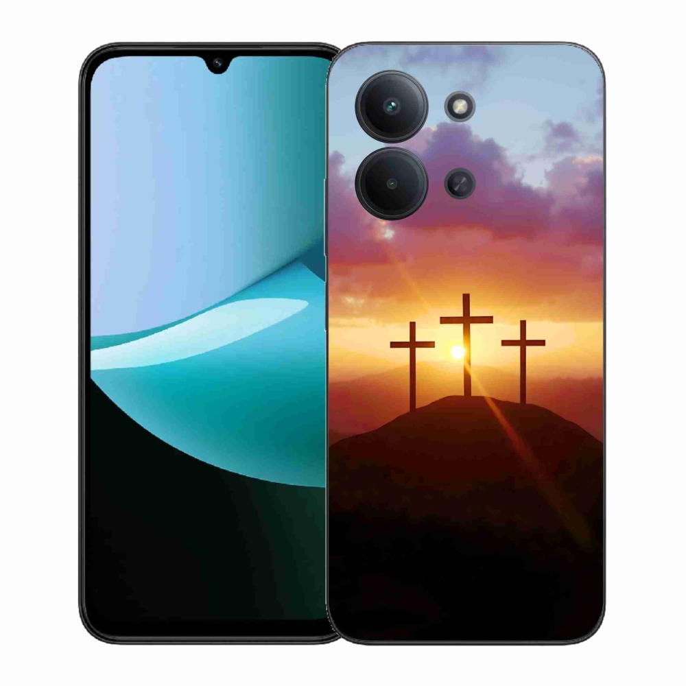 Gelový kryt mmCase na Xiaomi Redmi 15C (171mm) / Poco C85 4G (171mm) - tři kříže