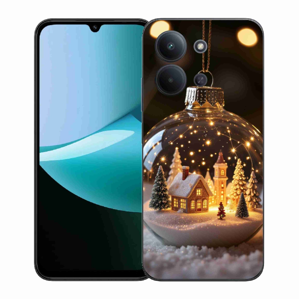 Gelový kryt mmCase na Xiaomi Redmi 15C (171mm) / Poco C85 4G (171mm) - vánoční koule 3