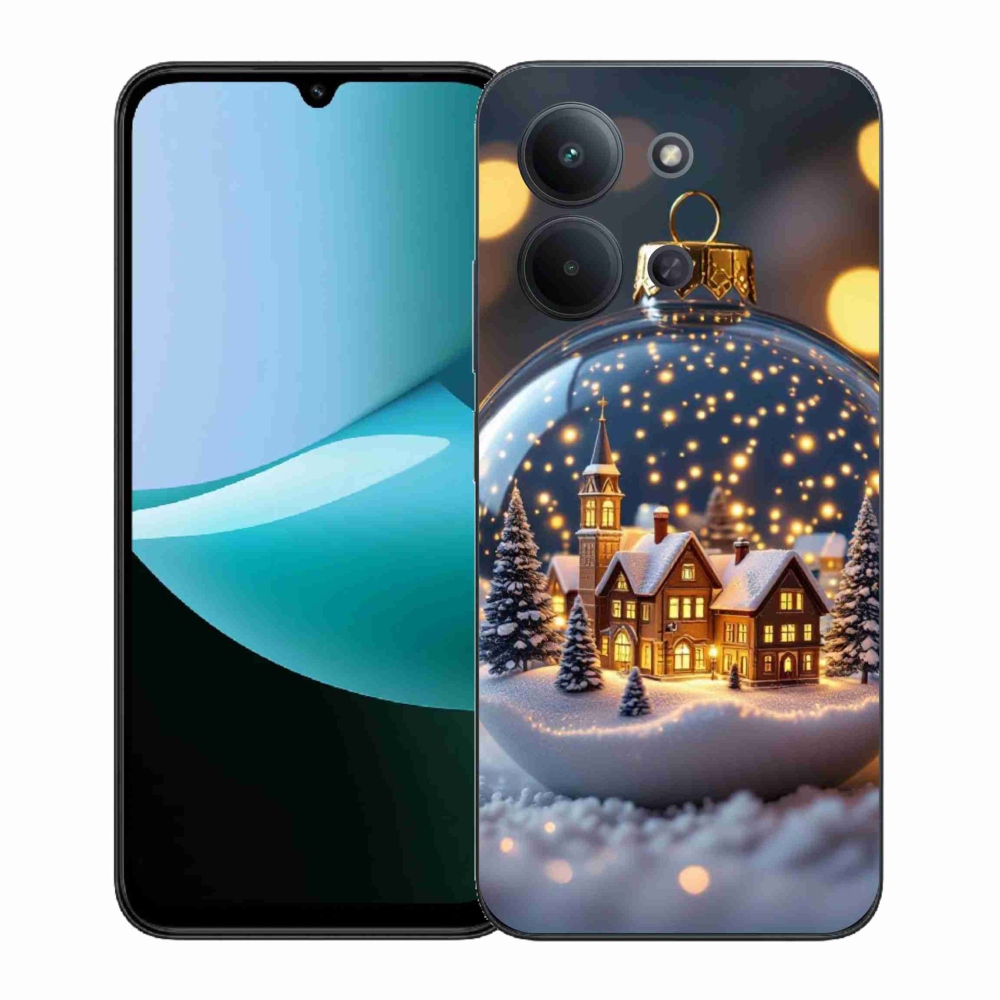 Gelový kryt mmCase na Xiaomi Redmi 15C (171mm) / Poco C85 4G (171mm) - vánoční koule 4