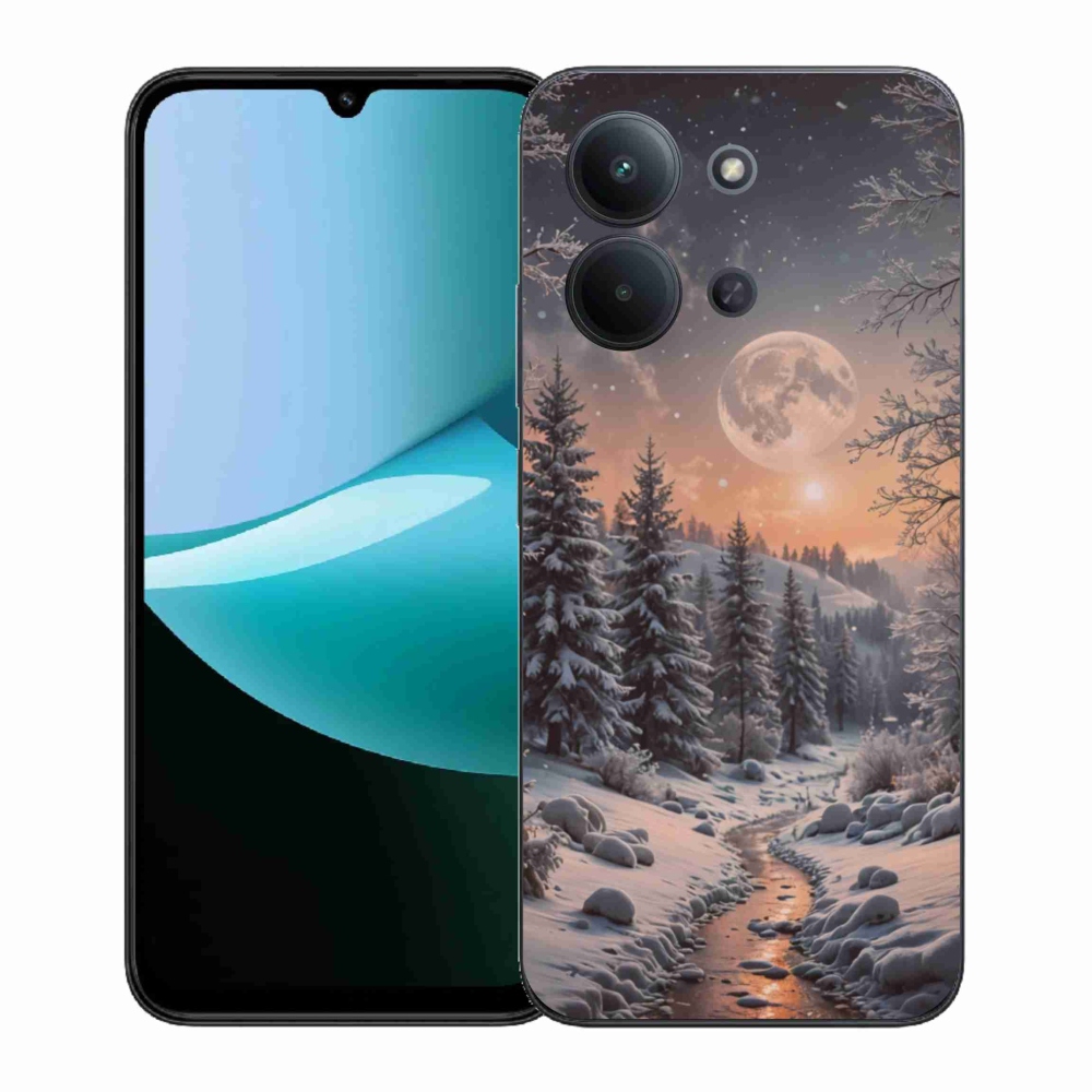 Gelový kryt mmCase na Xiaomi Redmi 15C (171mm) / Poco C85 4G (171mm) - zimní krajina 2