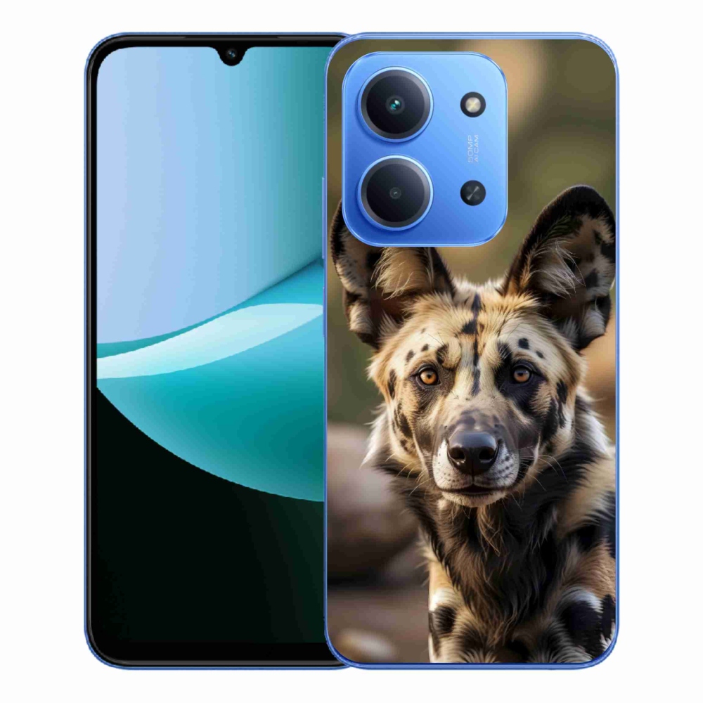 Gelový kryt mmCase na Xiaomi Redmi 15C 173mm - africký divoký pes