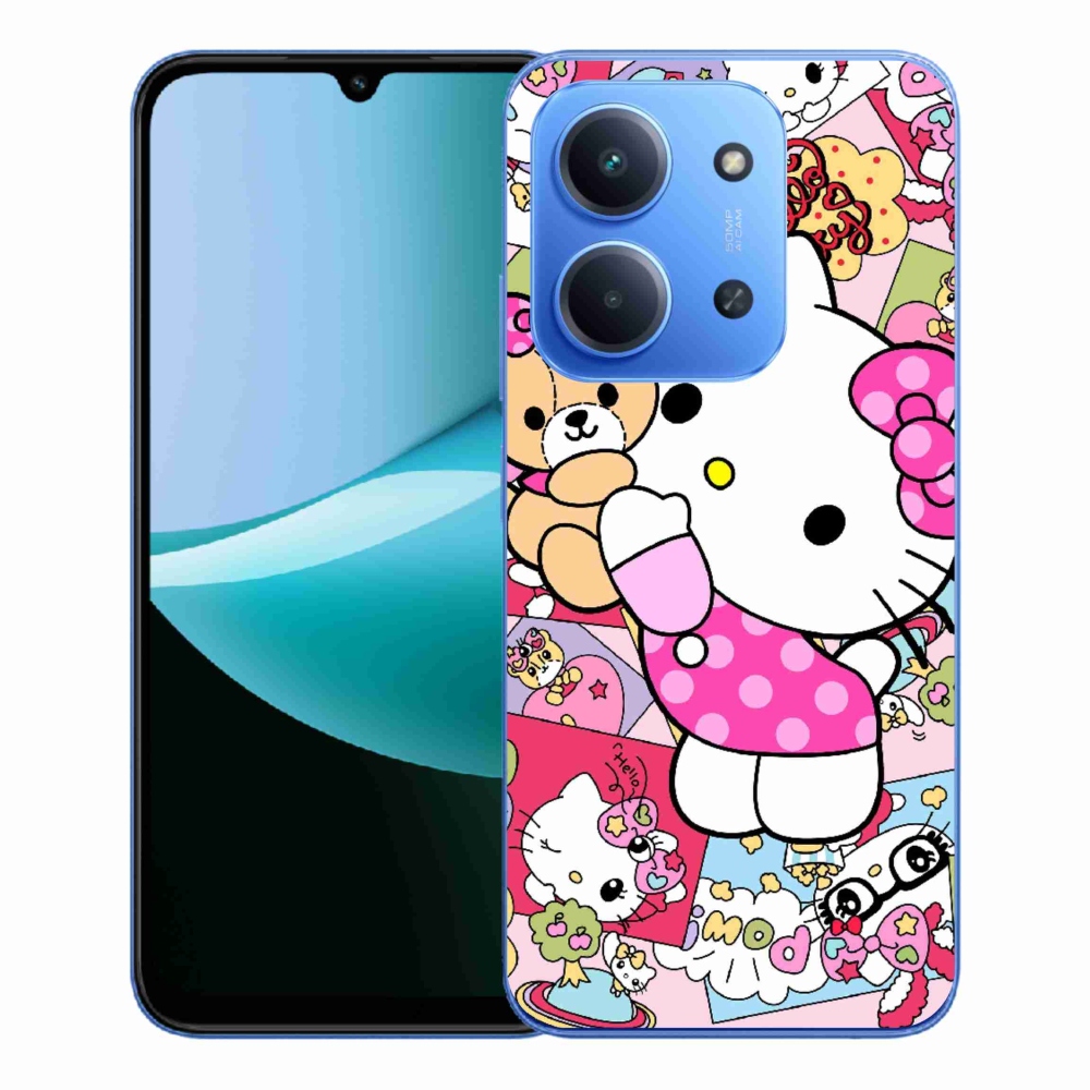 Gelový kryt mmCase na Xiaomi Redmi 15C 173mm - cute kitty