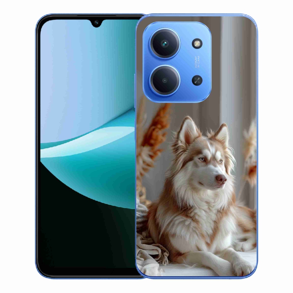 Gelový kryt mmCase na Xiaomi Redmi 15C 173mm - klidný sibiřský husky