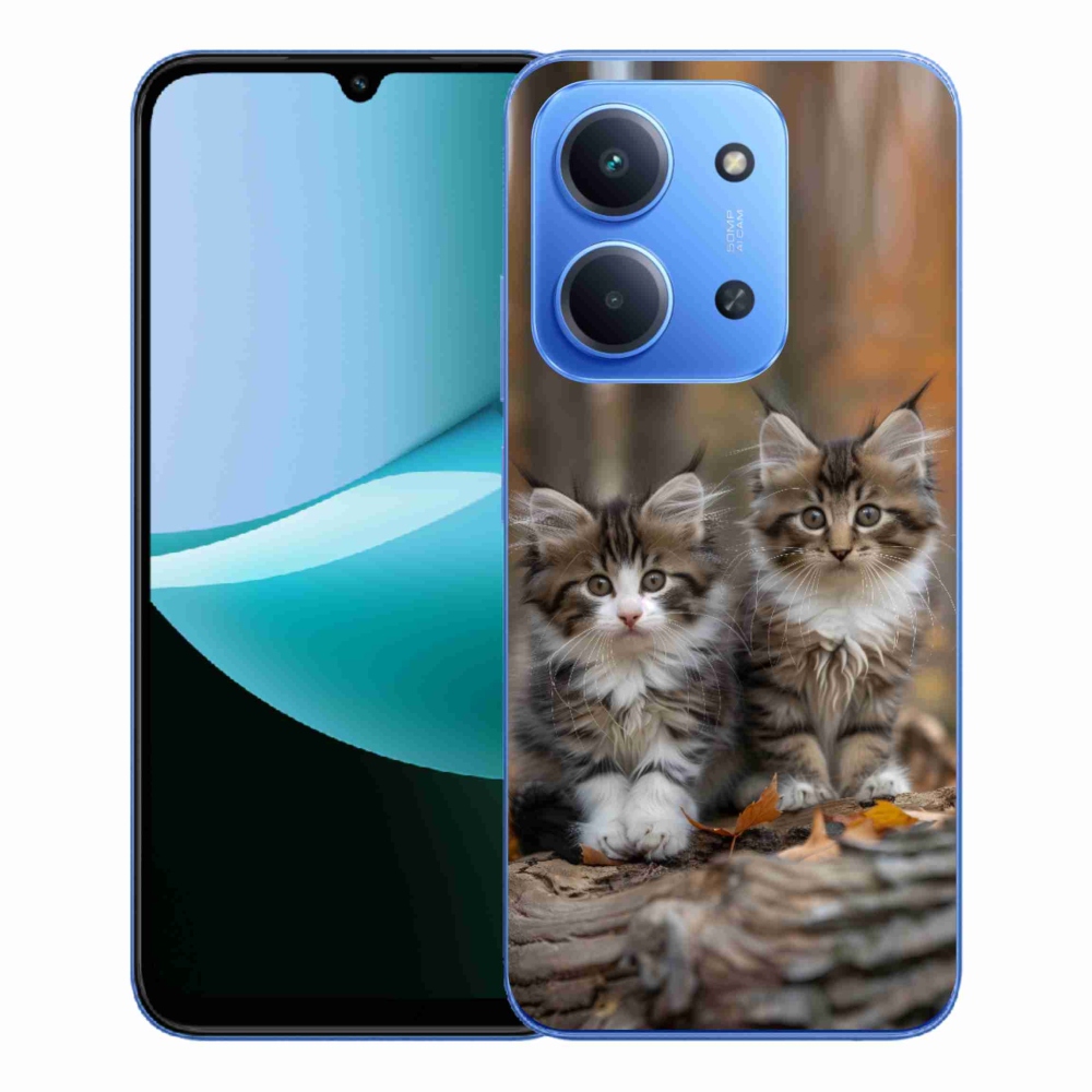 Gelový kryt mmCase na Xiaomi Redmi 15C 173mm - kočičí duo 3