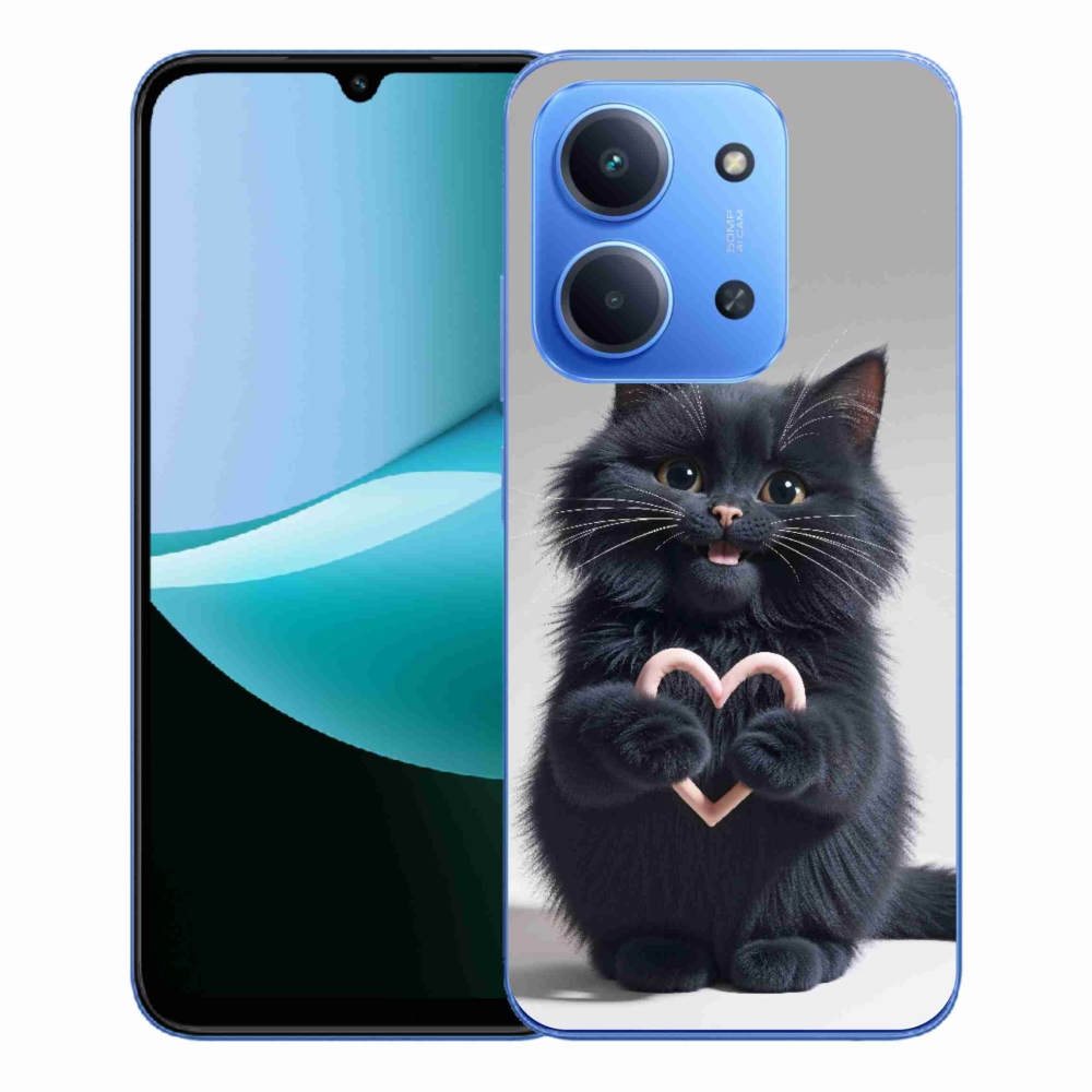 Gelový kryt mmCase na Xiaomi Redmi 15C 173mm - kočičí láska 3