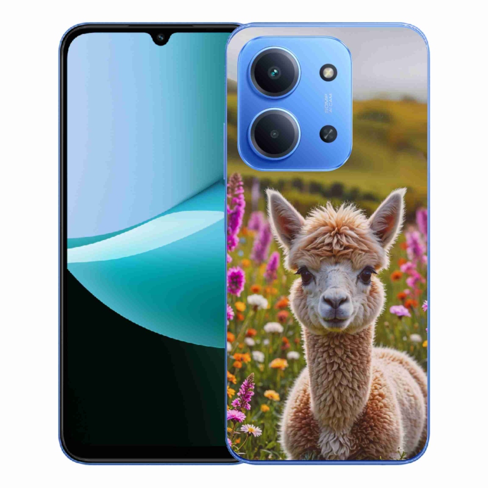 Gelový kryt mmCase na Xiaomi Redmi 15C 173mm - lama na louce