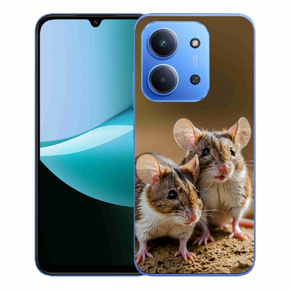 Gelový kryt mmCase na Xiaomi Redmi 15C 173mm - myší duo