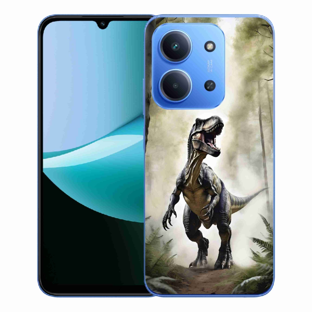 Gelový kryt mmCase na Xiaomi Redmi 15C 173mm - naštvaný T-Rex