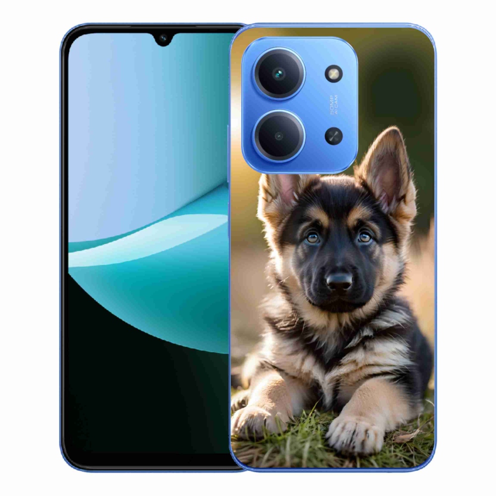 Gelový kryt mmCase na Xiaomi Redmi 15C 173mm - německý ovčák v přírodě