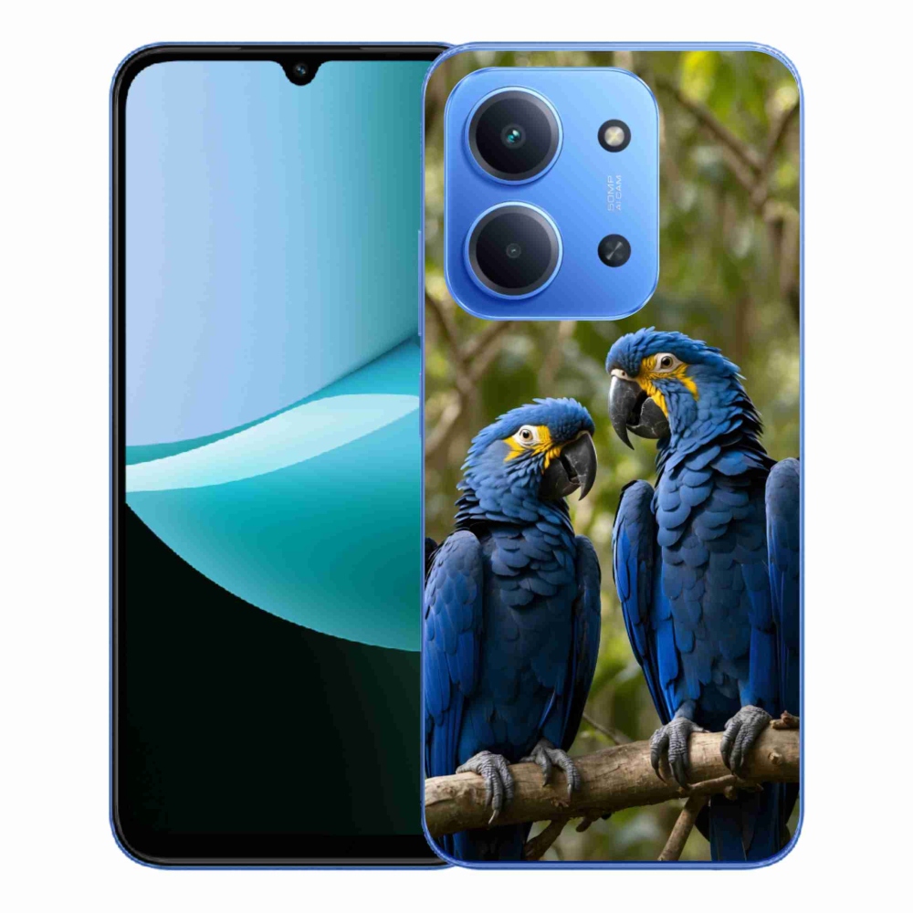 Gelový kryt mmCase na Xiaomi Redmi 15C 173mm - papouščí duo