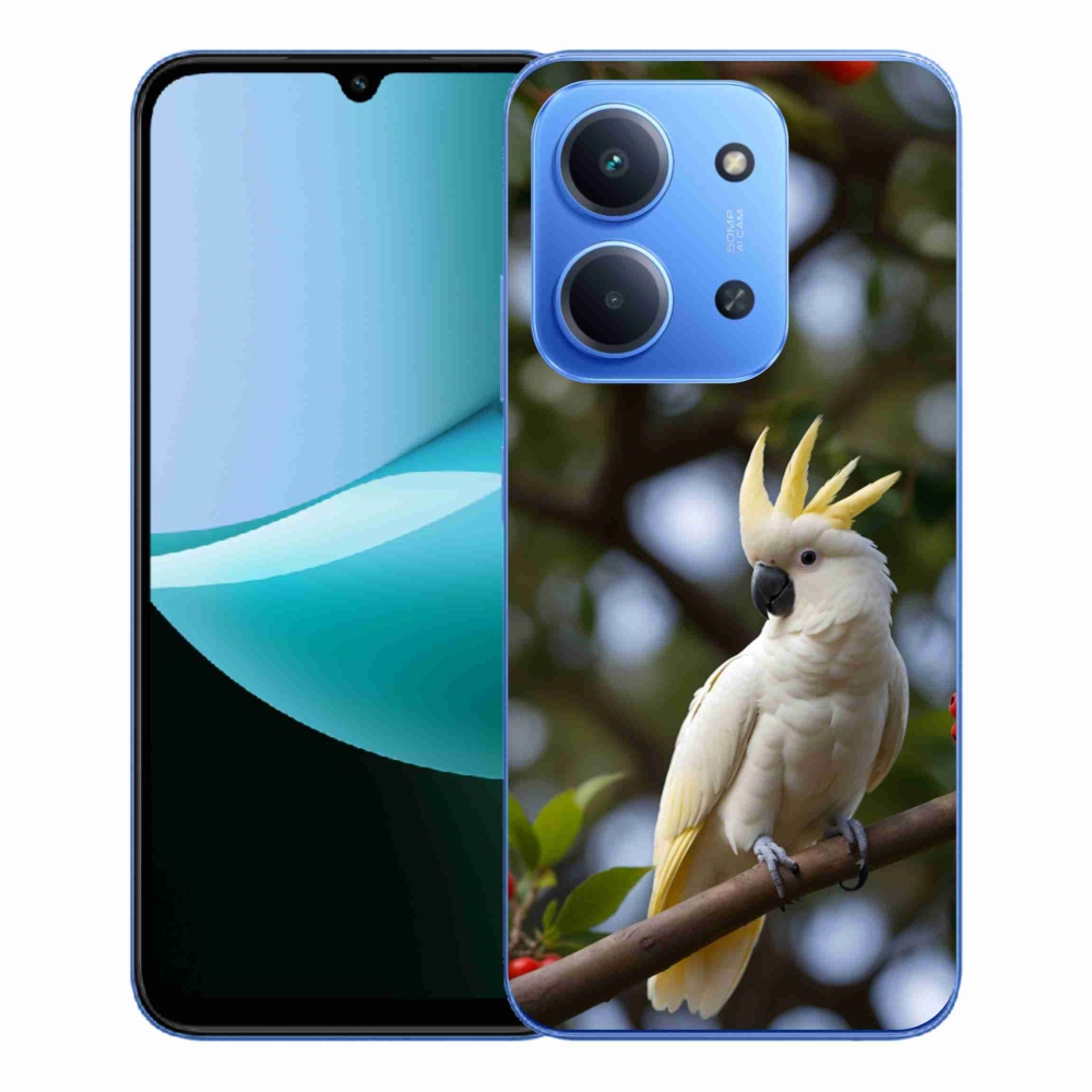 Gelový kryt mmCase na Xiaomi Redmi 15C 173mm - papoušek kakadu 3