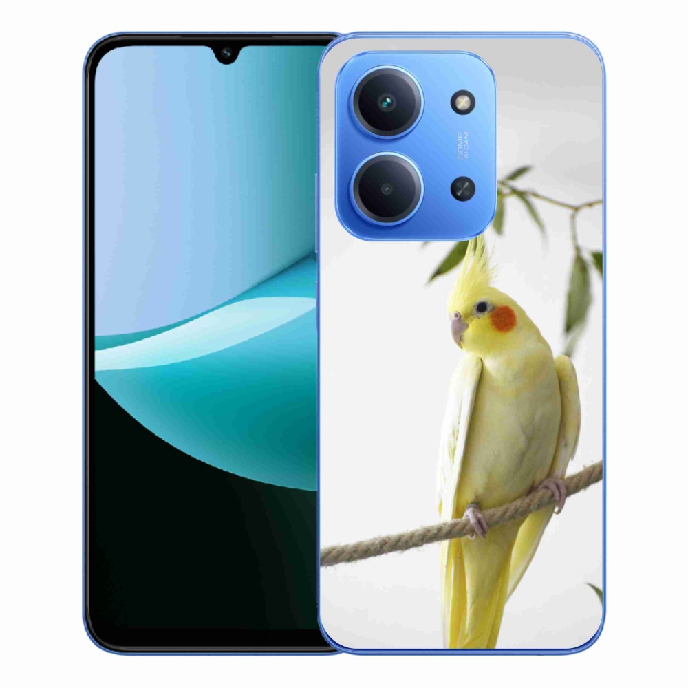 Gelový kryt mmCase na Xiaomi Redmi 15C 173mm - papoušek korela chocholatá