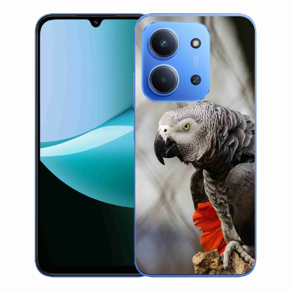 Gelový kryt mmCase na Xiaomi Redmi 15C 173mm - papoušek žako 3