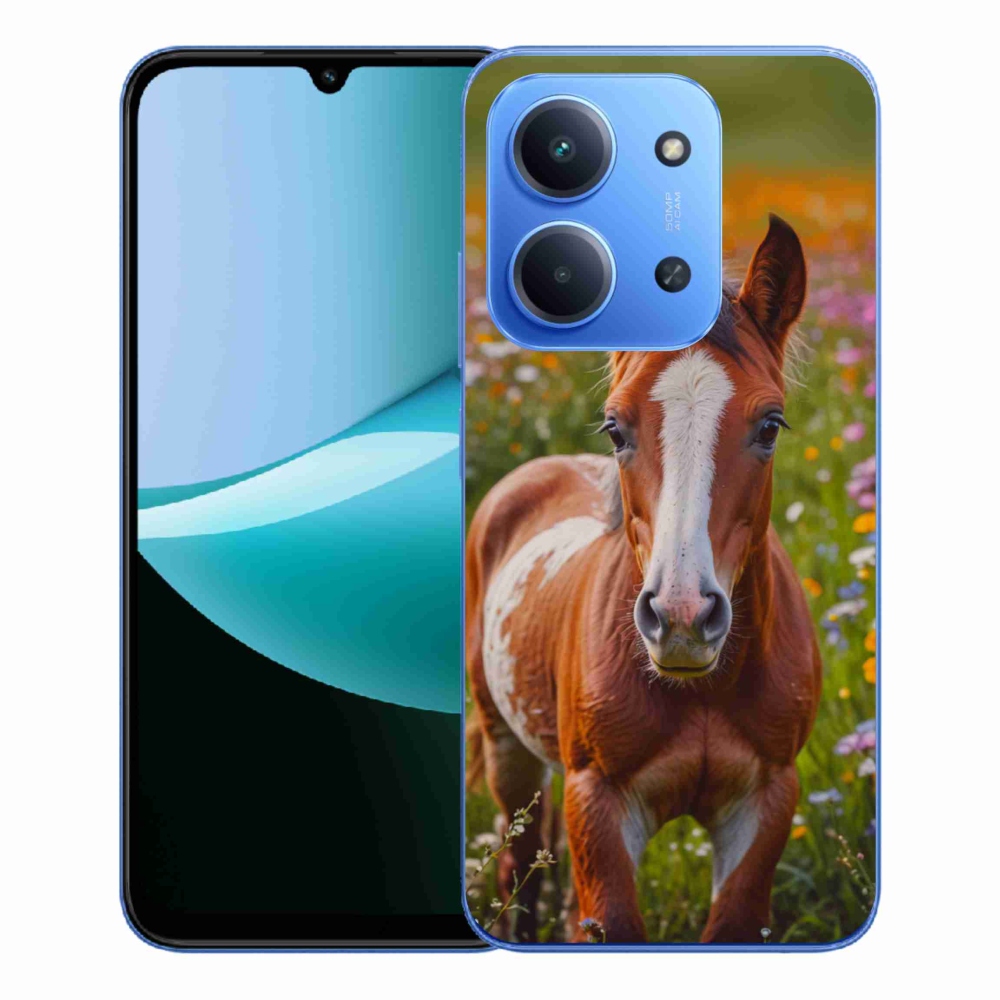 Gelový kryt mmCase na Xiaomi Redmi 15C 173mm - roztomilé hříbě