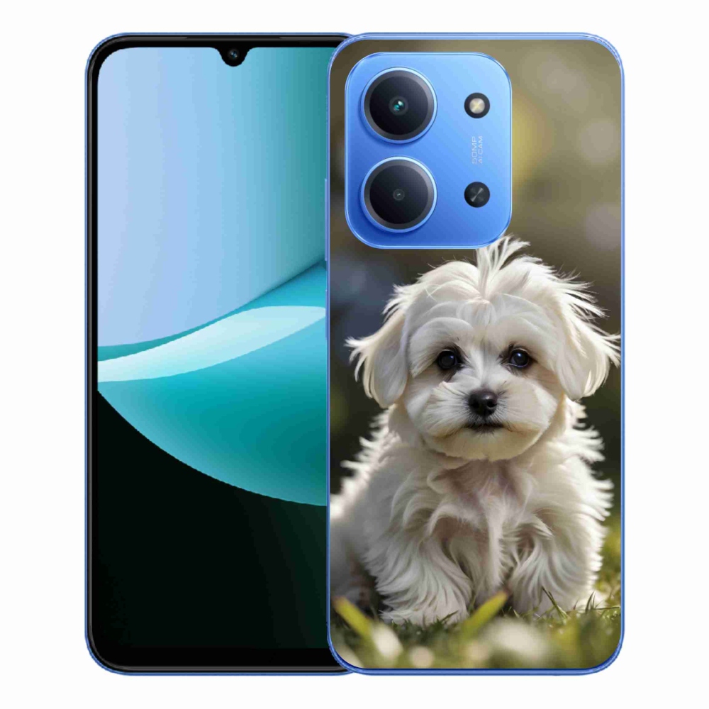 Gelový kryt mmCase na Xiaomi Redmi 15C 173mm - roztomilý maltézský psík