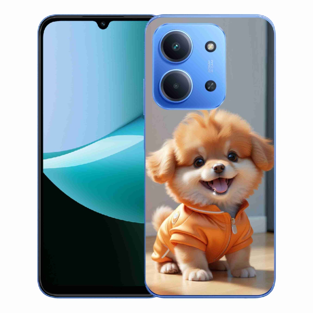 Gelový kryt mmCase na Xiaomi Redmi 15C 173mm - roztomilý pomeranian v mikině
