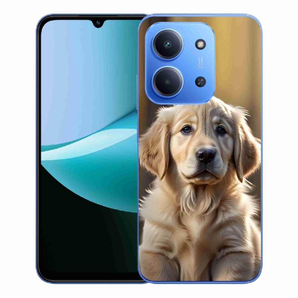 Gelový kryt mmCase na Xiaomi Redmi 15C 173mm - roztomilý zlatý retrívr