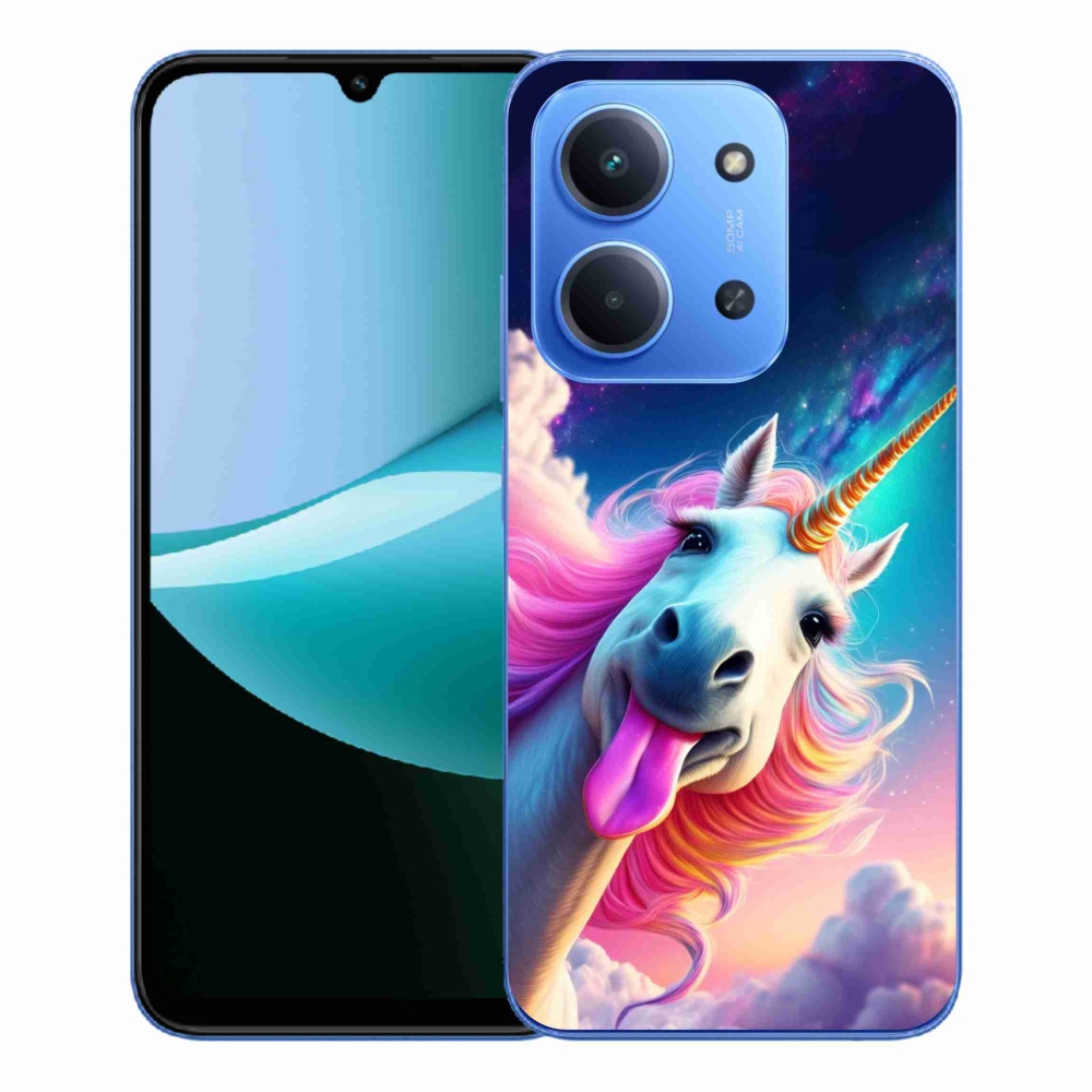 Gelový kryt mmCase na Xiaomi Redmi 15C 173mm - šílený jednorožec