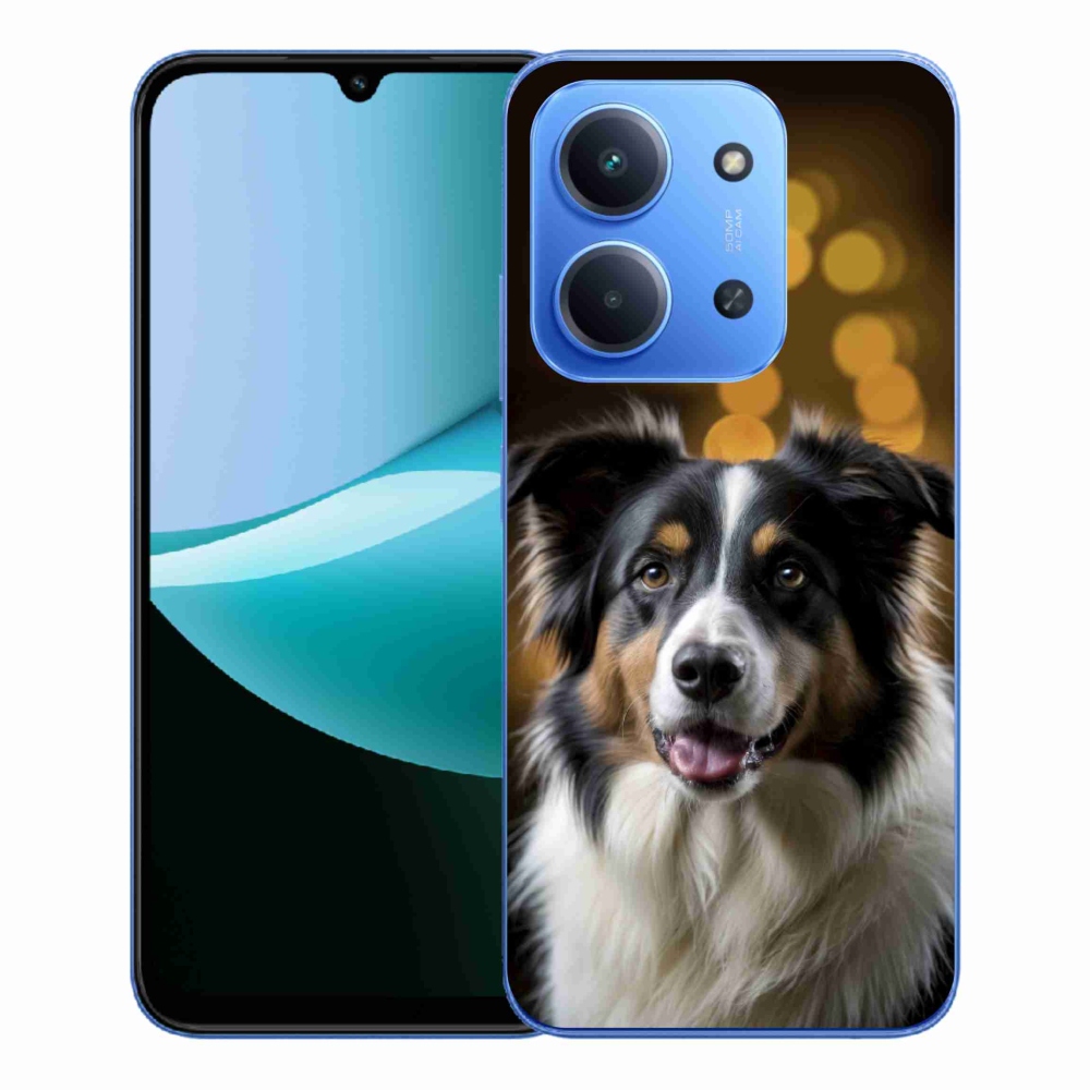 Gelový kryt mmCase na Xiaomi Redmi 15C 173mm - usměvavý australský ovčák