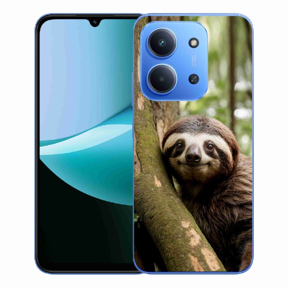 Gelový kryt mmCase na Xiaomi Redmi 15C 173mm - usměvavý lenochod