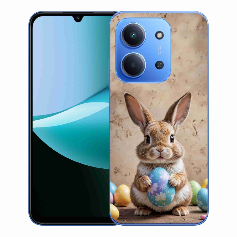 Gelový kryt mmCase na Xiaomi Redmi 15C 173mm - velikonoční králíček