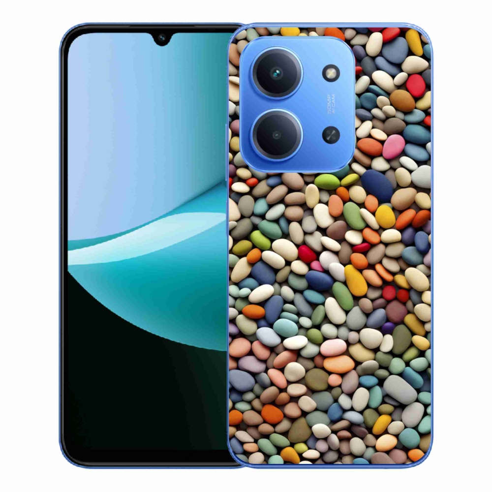 Gelový kryt mmCase na Xiaomi Redmi 15C 4G/5G (173mm) - barevné kamínky 2