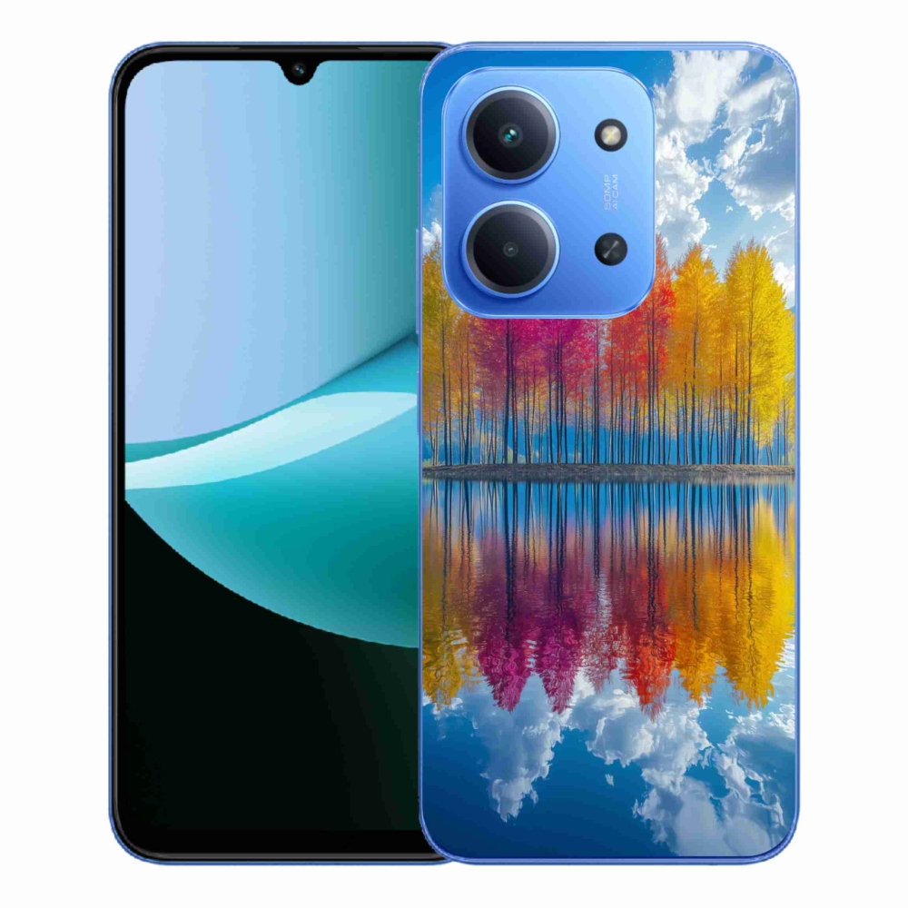 Gelový kryt mmCase na Xiaomi Redmi 15C 4G/5G (173mm) - barevné stromy