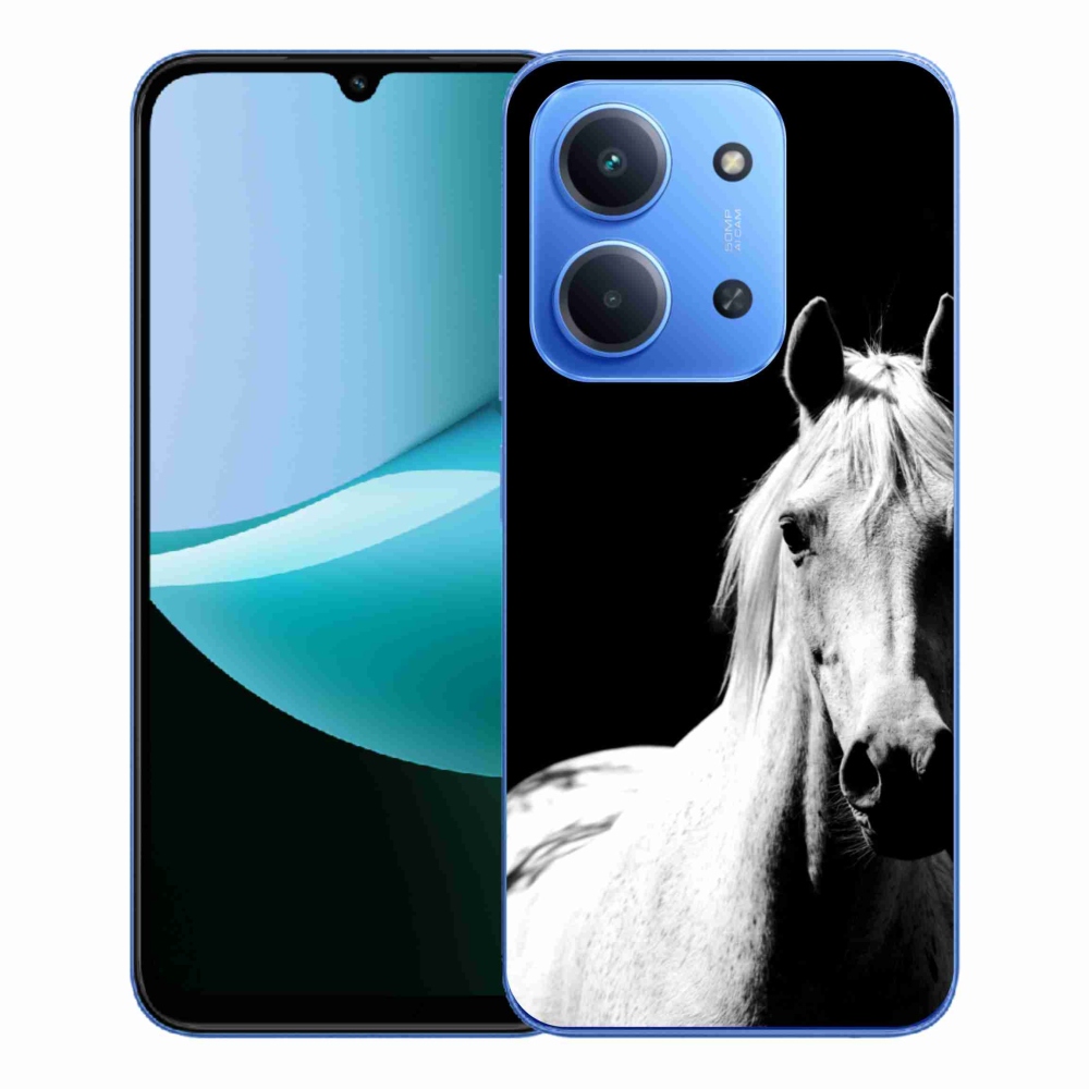 Gelový kryt mmCase na Xiaomi Redmi 15C 4G/5G (173mm) - bílý kůň 5