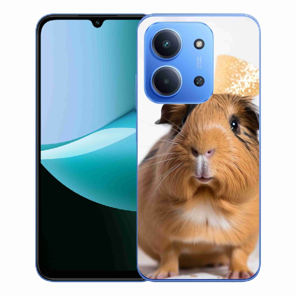 Gelový kryt mmCase na Xiaomi Redmi 15C 4G/5G (173mm) - hnědé morče