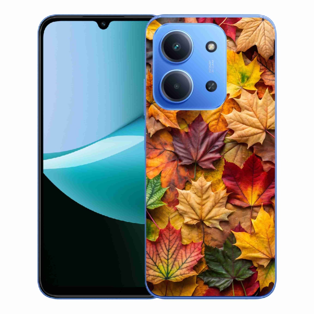 Gelový kryt mmCase na Xiaomi Redmi 15C 4G/5G (173mm) - javorové listy 2