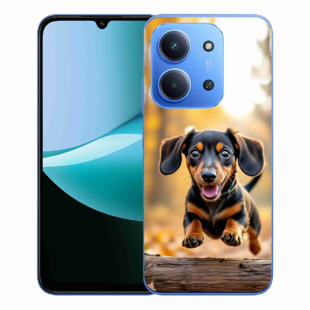 Gelový kryt mmCase na Xiaomi Redmi 15C 4G/5G (173mm) - jezevčík 2