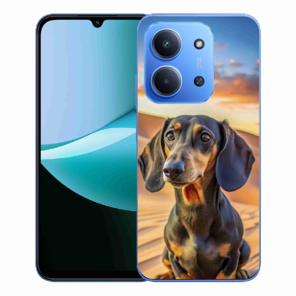 Gelový kryt mmCase na Xiaomi Redmi 15C 4G/5G (173mm) - jezevčík 3 