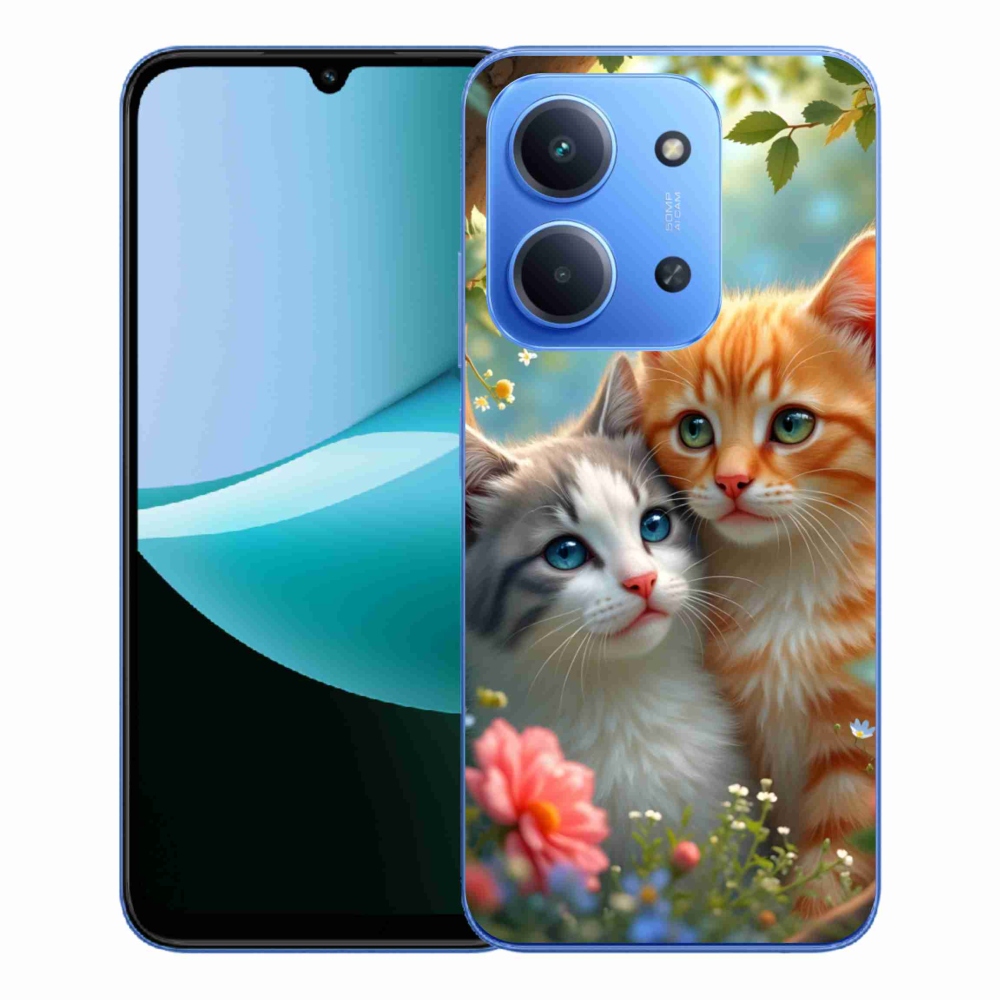 Gelový kryt mmCase na Xiaomi Redmi 15C 4G/5G (173mm) - kočičí láska 2