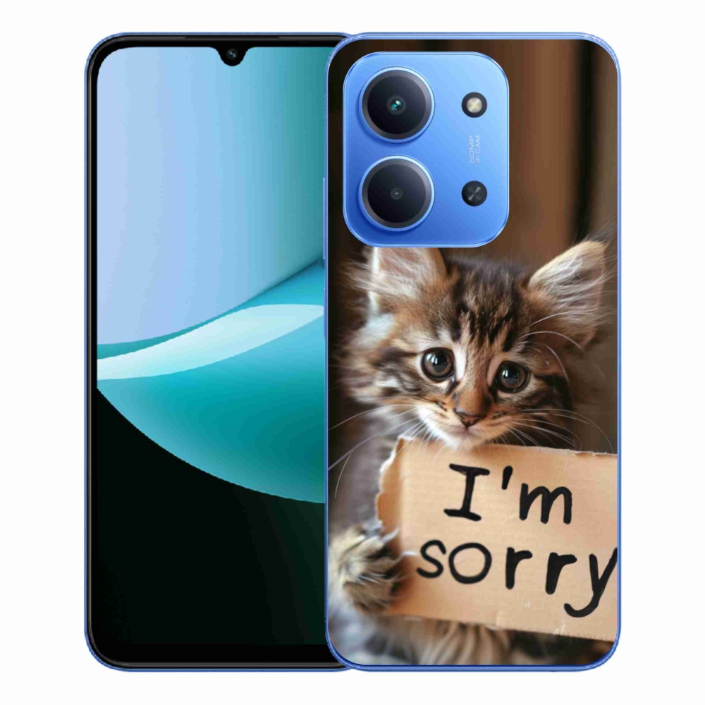 Gelový kryt mmCase na Xiaomi Redmi 15C 4G/5G (173mm) - kočíčí omluva