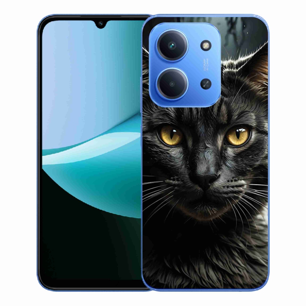 Gelový kryt mmCase na Xiaomi Redmi 15C 4G/5G (173mm) - kočičí pohled 3