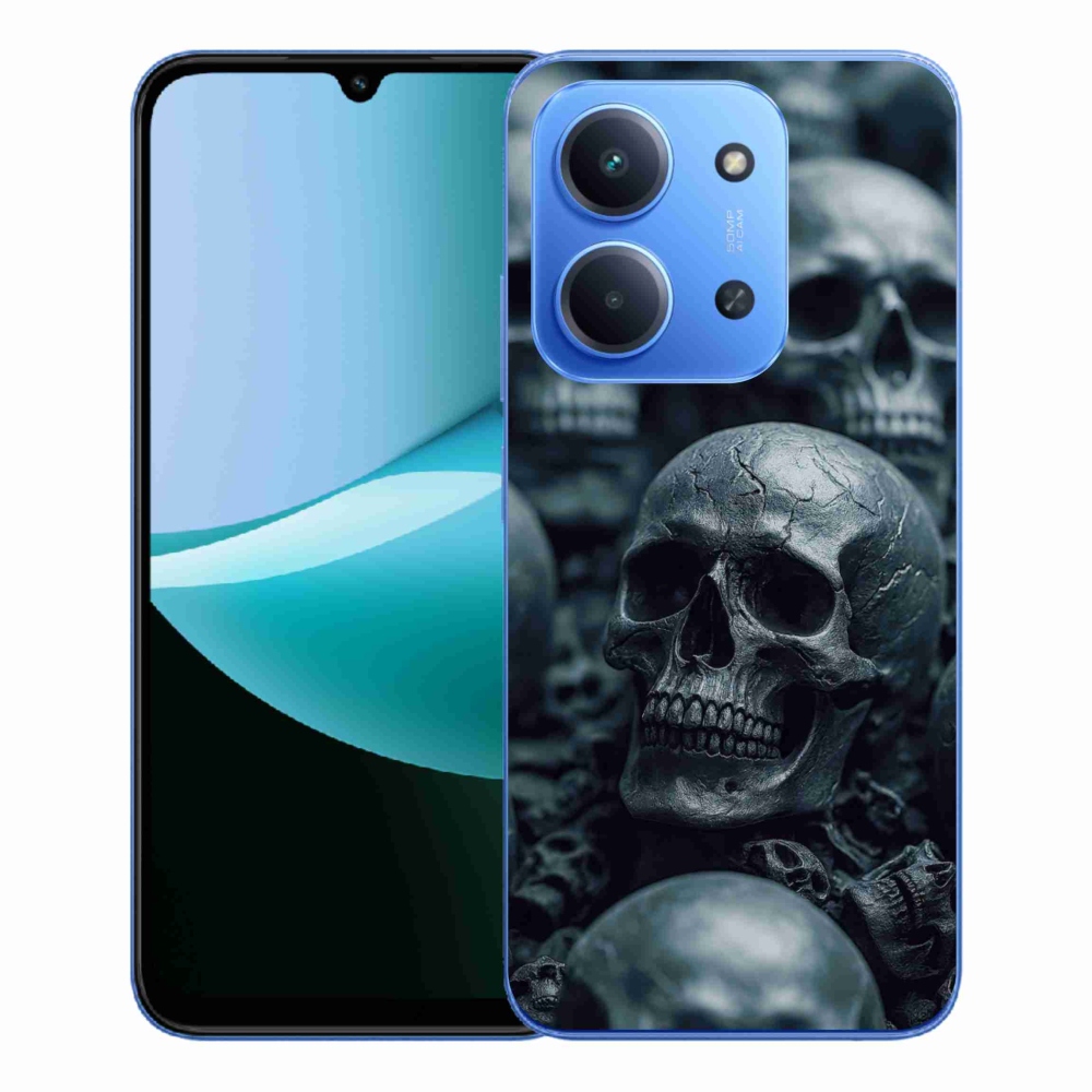 Gelový kryt mmCase na Xiaomi Redmi 15C 4G/5G (173mm) - lebka 2