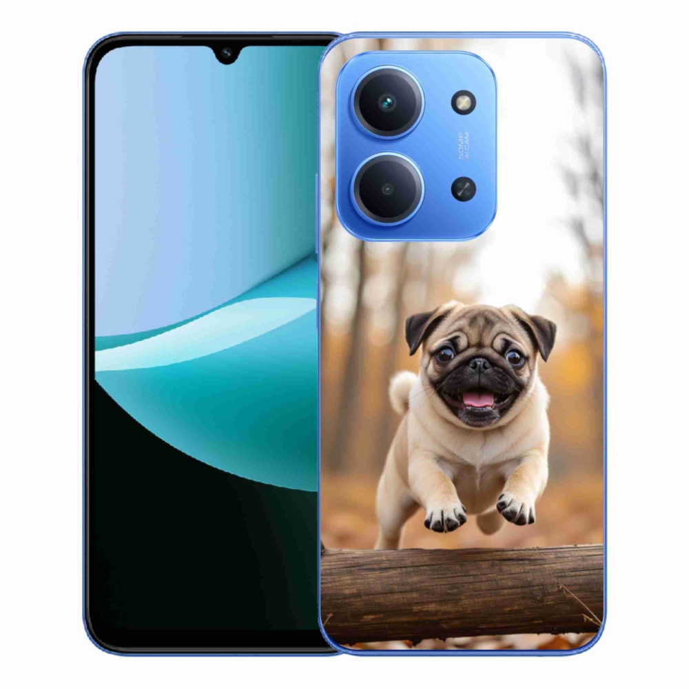 Gelový kryt mmCase na Xiaomi Redmi 15C 4G/5G (173mm) - mops 2