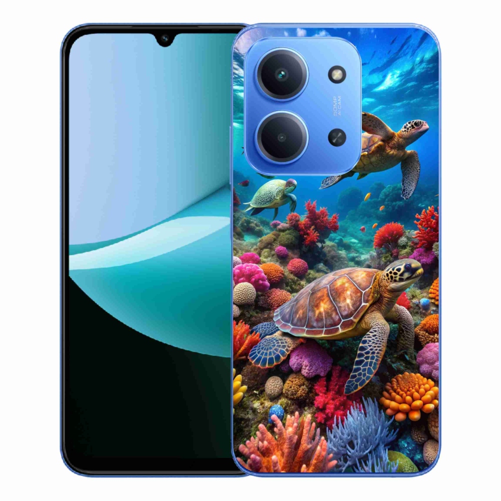 Gelový kryt mmCase na Xiaomi Redmi 15C 4G/5G (173mm) - mořský svět 2