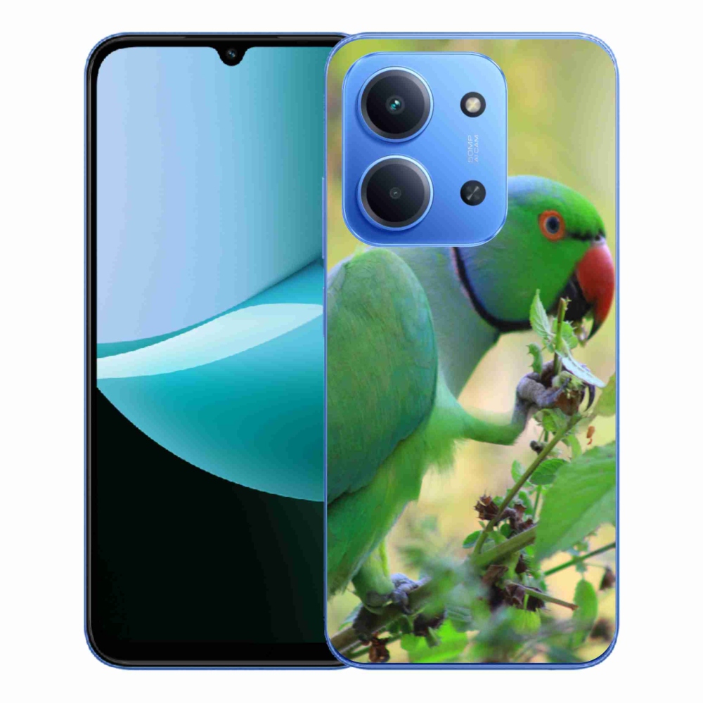 Gelový kryt mmCase na Xiaomi Redmi 15C 4G/5G (173mm) - papoušek alexandr