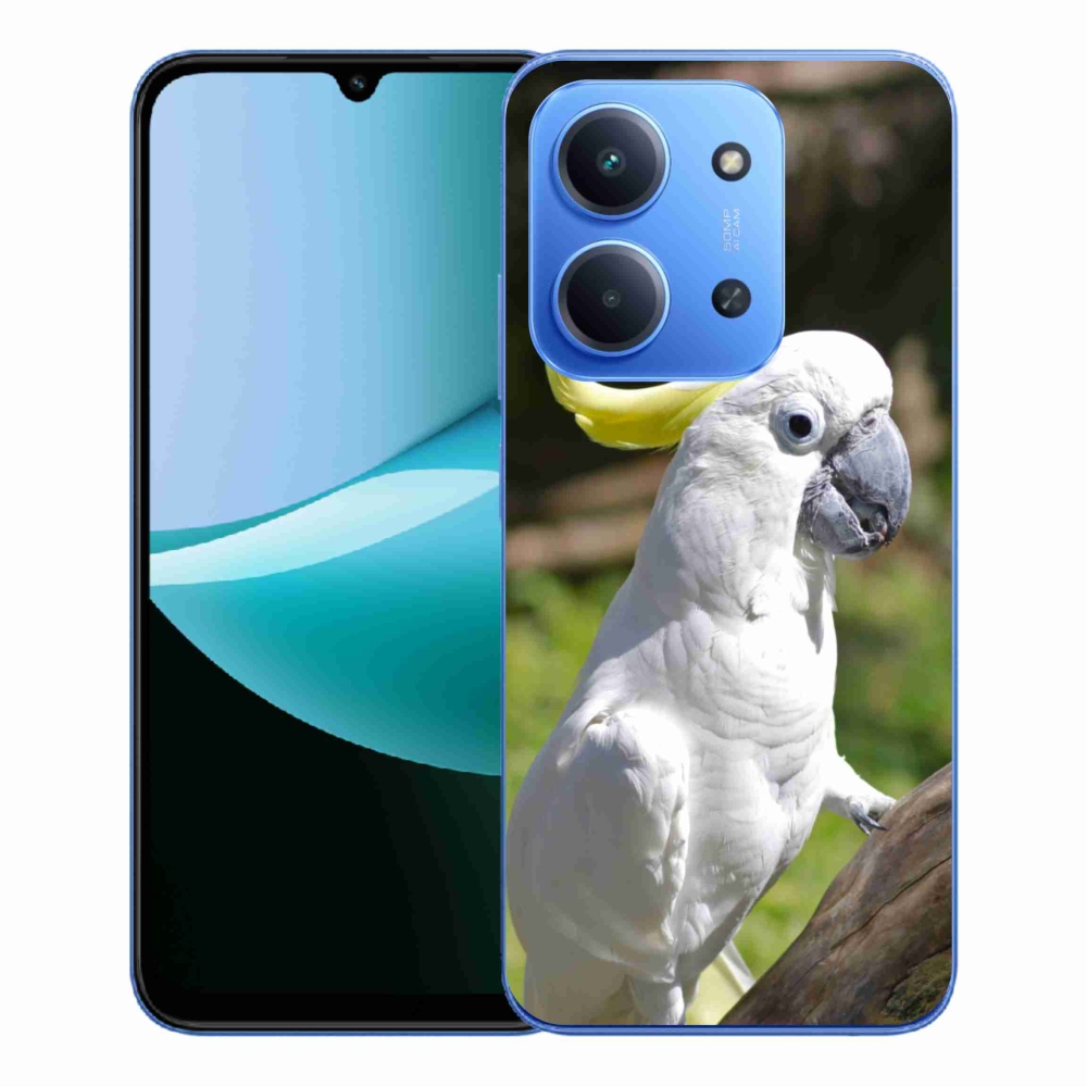 Gelový kryt mmCase na Xiaomi Redmi 15C 4G/5G (173mm) - papoušek kakadu 2