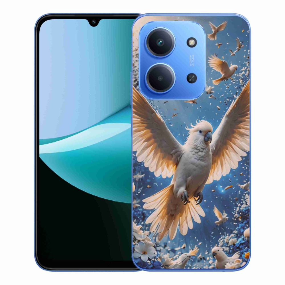 Gelový kryt mmCase na Xiaomi Redmi 15C 4G/5G (173mm) - papoušek kakadu