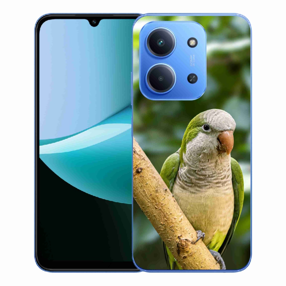 Gelový kryt mmCase na Xiaomi Redmi 15C 4G/5G (173mm) - papoušek mníšek