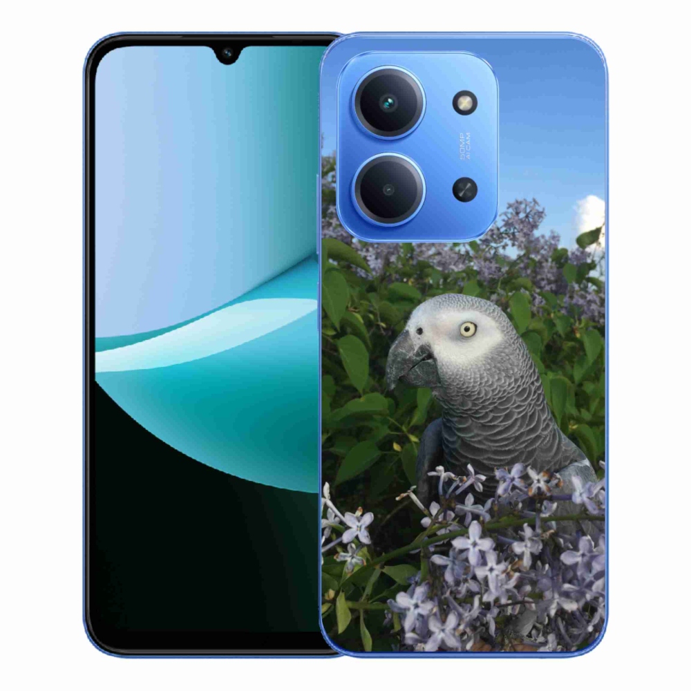 Gelový kryt mmCase na Xiaomi Redmi 15C 4G/5G (173mm) - papoušek žako