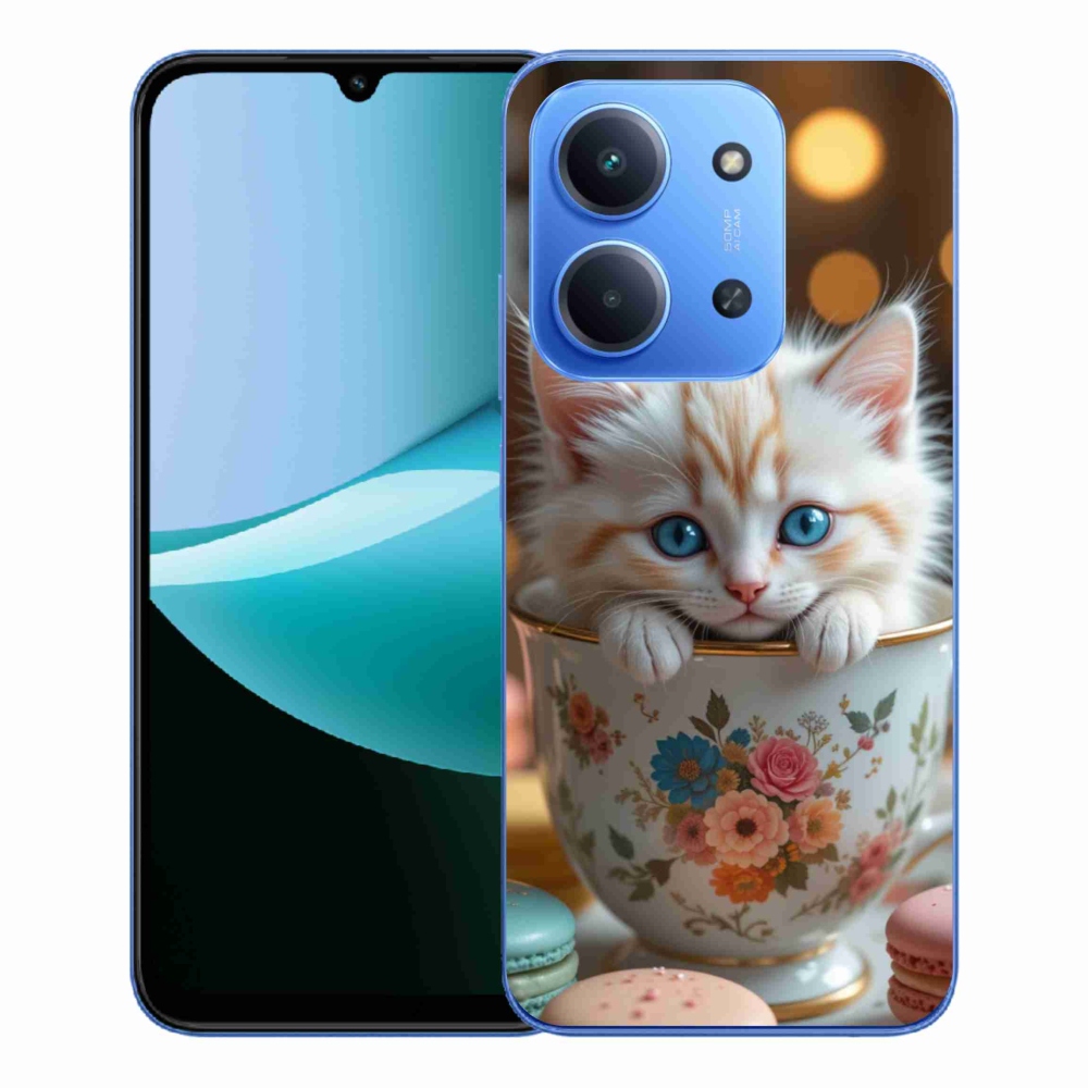 Gelový kryt mmCase na Xiaomi Redmi 15C 4G/5G (173mm) - roztomilé kotě 6