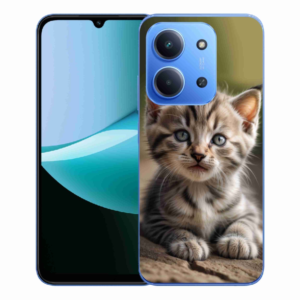 Gelový kryt mmCase na Xiaomi Redmi 15C 4G/5G (173mm) - roztomilé kotě 9