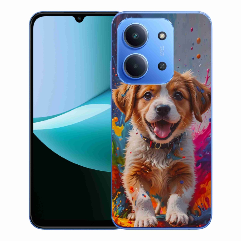 Gelový kryt mmCase na Xiaomi Redmi 15C 4G/5G (173mm) - roztomilé štěně 3