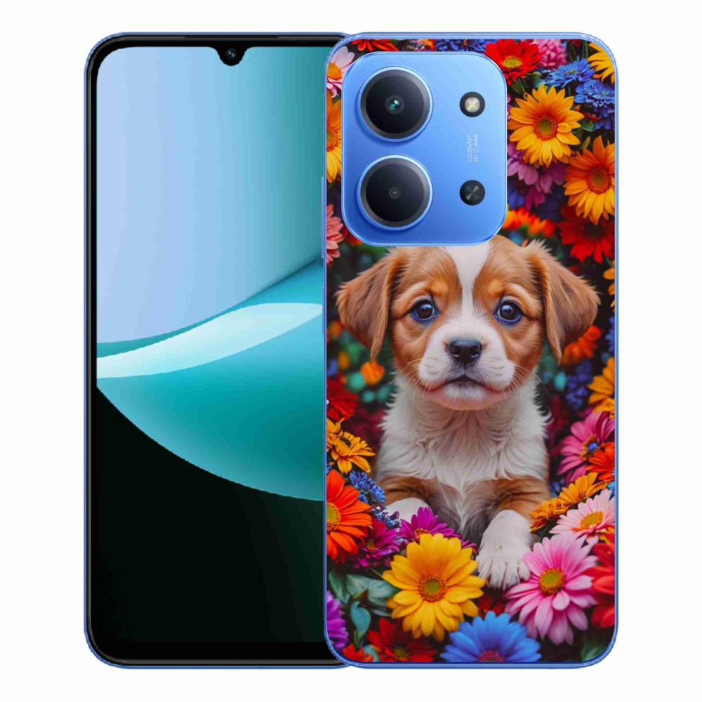 Gelový kryt mmCase na Xiaomi Redmi 15C 4G/5G (173mm) - roztomilé štěně