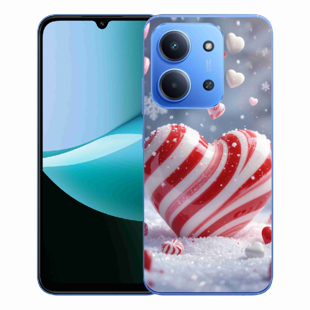 Gelový kryt mmCase na Xiaomi Redmi 15C 4G/5G (173mm) - sladké srdce